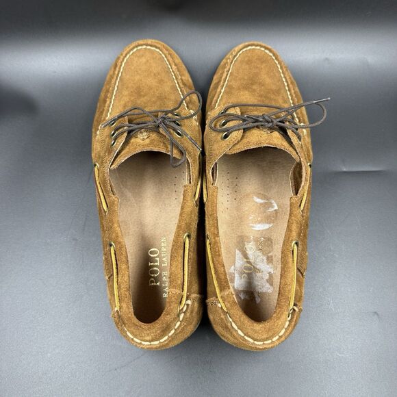 Polo Ralph Lauren Bienne II -LU-BTS Men’s Suede Boat Shoes Size 11.5D 14557 - Picture 13 of 16